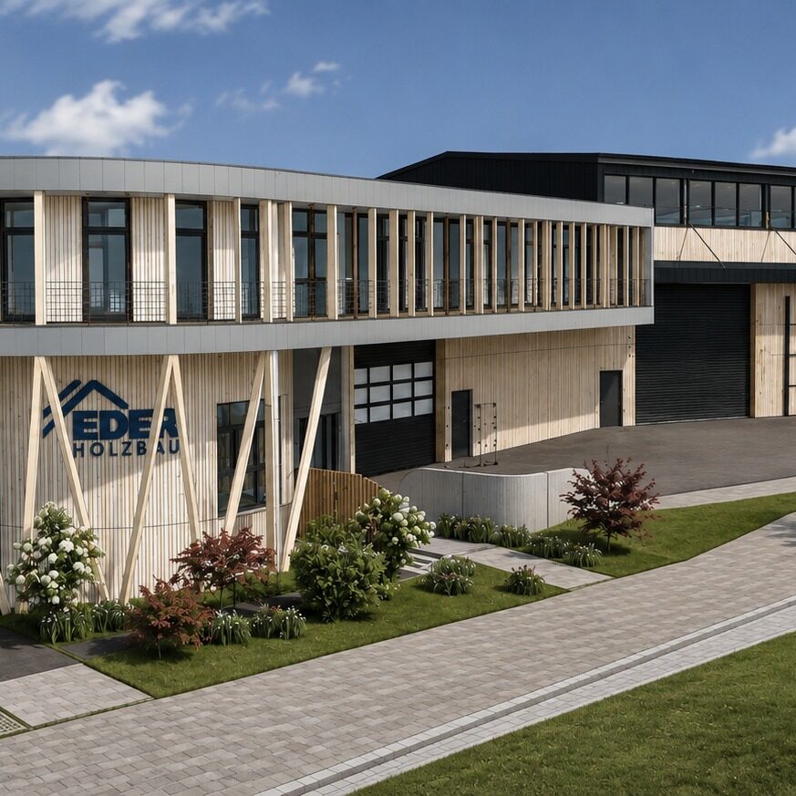 Visualisierung Eder Holzbau neues Firmengebäude 1